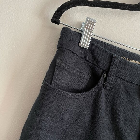 Chicos Women Sz 00R US 2R Black Denim So Slimming Girlfriend Slim Leg Ankle Jean - Picture 5 of 11